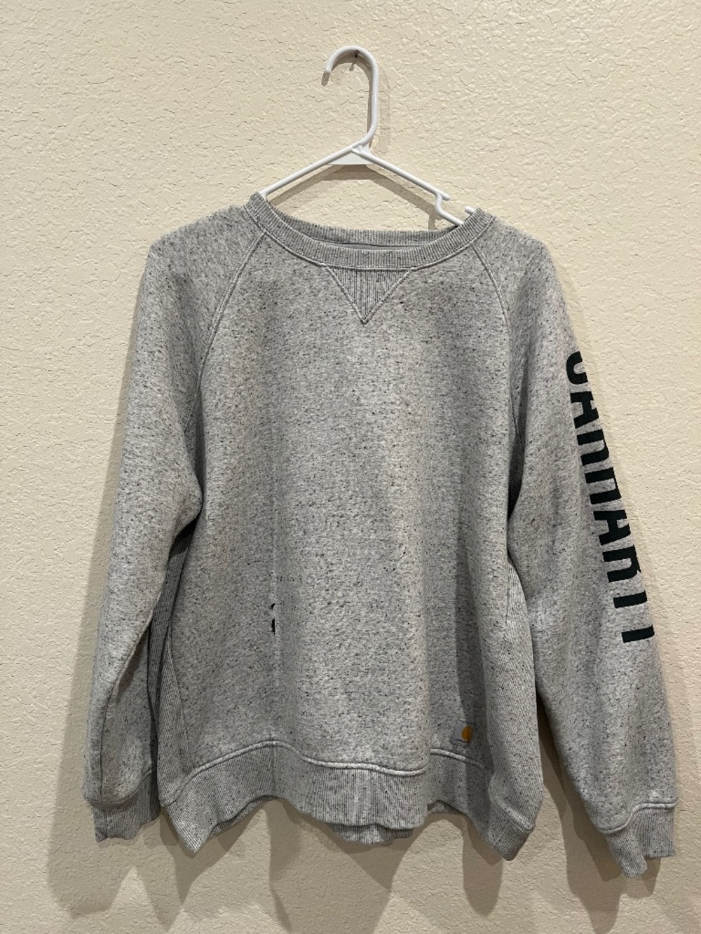 CARHARTT Women's Heather Grey Crewneck Sweatshirt